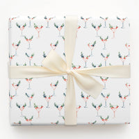 Watercolor Holiday Cocktail Gift Wrap, Pink Martini Christmas Wrapping Paper, Chic Winter Party Wrapping Paper, Elegant Xmas Gift Wrap Roll
