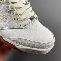 Low Top Sneakers, White Red Green Colorway, Mismatched Colorway, Lace Up Design, Casual Gift for Sneaker Fans