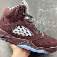 Sneakers, Burgundy Colorway, Leather Footwear, Lace Up Design, Casual Gift for Sneaker Fans