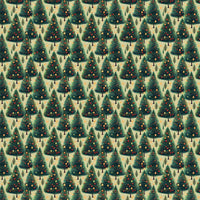 Winter Pine Holiday Gift Wrap, Pine Forest Christmas Tree Wrapping Paper, Evergreen Christmas Wrapping Paper, Holiday Gift Wrapping Paper