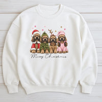 Merry Christmas Dog Sweater, Cocker Spaniel Christmas Sweatshirt, Humorous Santa Dog Crewneck, Holiday Dog Lover Pullover, Xmas Present