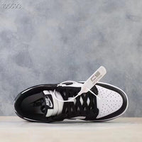 Sneakers, White Black Colorway, Lace Up Design, Casual Gift for Sneaker Fans