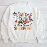 Humorous Santa Medical Holiday Sweater, ICU Nurse Christmas Sweatshirt, Intensive Care RN Crewneck, Healthcare Worker Xmas Pullover, Nurse Present