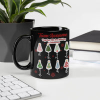 Custom Office Coworker Coffee Mug, Personalized Team Christmas Mug, Holiday Name Tree Ceramic Mug, Employee Appreciation Present for Staff
