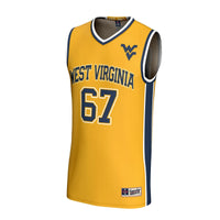 West Virginia Mountaineers Lightweight Collegiate Basketball Fashion Jersey - Gold
