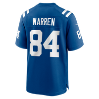 Indianapolis Colts Tyler Warren Royal Team Game Jersey