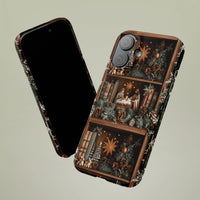 Rustic Manger Pine Snowflakes Phone Case, Nativity Scene iPhone Case, Christian Christmas Tough Phone Case, Holiday Present