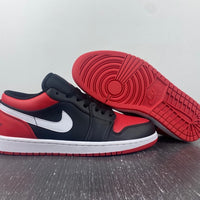 Low Top Sneakers, White Black Red Colorway, Lace Up Design, Casual Gift for Sneaker Fans