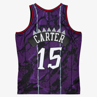 Toronto Raptors Vince Carter 1998 Team Marble Swingman Jersey - Purple