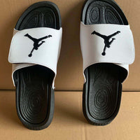 Slides, White Black Colorway, Slip On Design, Casual Gift for Shoe Lovers