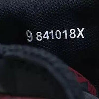 Sneakers, Black Red Colorway, Lace Up Design, Casual Gift for Sneaker Fans