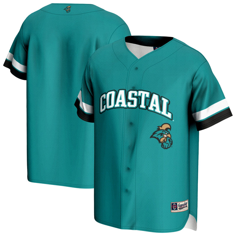Coastal Carolina Chanticleers Baseball Jersey - Teal