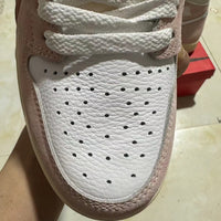 Retro High Top Sneakers, White Pink Colorway, Lace Up Design, Casual Gift for Sneaker Fans