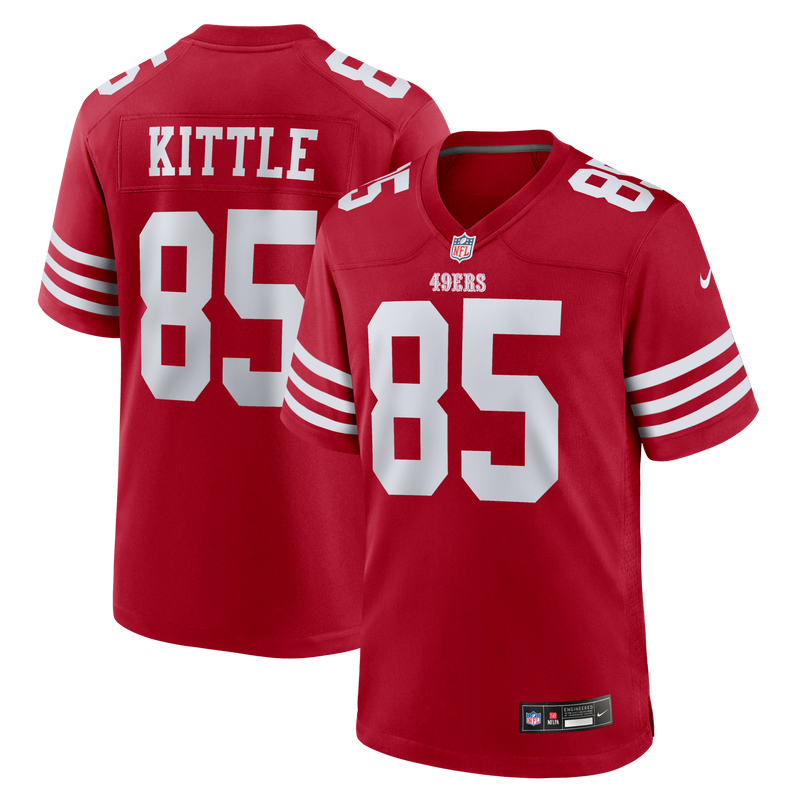 San Francisco 49ers George Kittle Scarlet Player Game Jersey