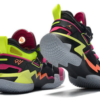 Sneakers, Black Multicolor Colorway, Lace Up Design, Casual Gift for Sneaker Fans