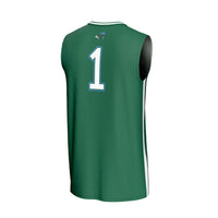 #1 Tulane Green Wave Lightweight Collegiate Basketball Fashion Jersey - Green