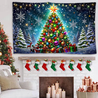 Double Sided Holiday Plaid Flag, Merry Christmas Tree House Flag, Winter Season Outdoor Garden Flag, Xmas Porch Yard Home Decor