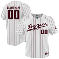 Texas A&M Aggies NIL Pick-A-Player Lightweight Baseball Jersey - White