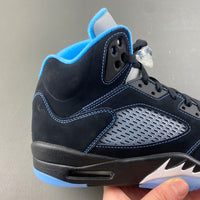 Retro Mid Top Sneakers, Blue Black Colorway, Lace Up Design, Casual Gift for Sneaker Fans
