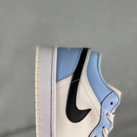 Low Top Sneakers, Blue White Colorway, Lace Up Design, Casual Gift for Sneaker Fans