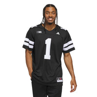 #1 Black Nebraska Huskers Alternate Premier Jersey