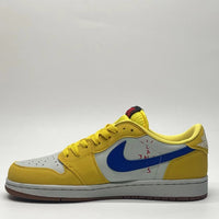 Low Top Sneakers, White Yellow Colorway, Reverse Hook Design, Lace Up Design, Casual Gift for Sneaker Fans