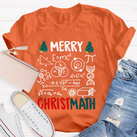 Humorous Christmas Math Pun Tee, Merry Christmath Math Teacher T-Shirt, Holiday Math Teacher Shirt, Adorable Xmas Math Graphic Tee, Teacher Present