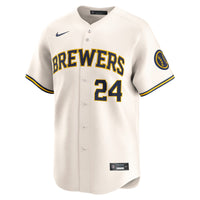 Milwaukee Brewers William Contreras Cream Home Limited Player Jersey