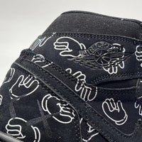 Sneakers, Black Colorway, Lace Up Design, Casual Gift for Sneaker Fans