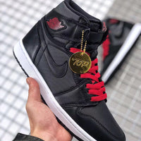 Sneakers, Black Red Colorway, Lace Up Design, Casual Gift for Sneaker Fans