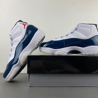 Low Top Sneakers, Blue White Red Colorway, Lace Up Design, Casual Gift for Sneaker Fans