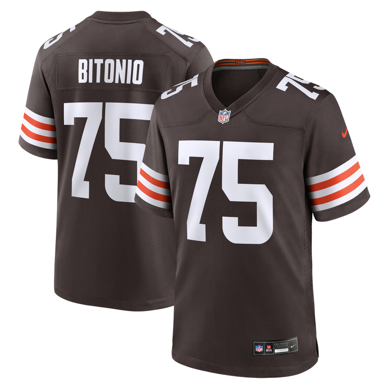 Cleveland Browns Joel Bitonio Brown Game Jersey