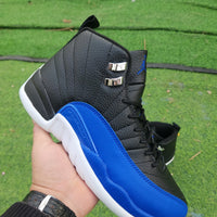 High Top Sneakers, Blue White Black Colorway, Lace Up Design, Casual Gift for Sneaker Fans