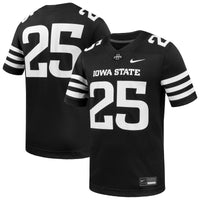 #1 Iowa State Cyclones Alternate Game Football Jersey - Black