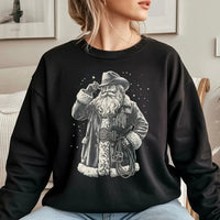 Western Christmas Lasso Sweatshirt, Cowboy Santa Sweatshirt, Vintage Cowboy Santa Crewneck, Retro Western Holiday Sweatshirt, Cowgirl Present