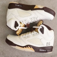 High Top Sneakers, Gold Colorway, Lace Up Design, Casual Gift for Sneaker Fans