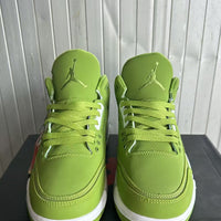 Mid Top Sneakers, Green White Colorway, Lace Up Design, Casual Gift for Sneaker Fans