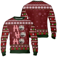 Custom Pet Photo Christmas Sweater, Custom Cat Ugly Sweater, Ho Ho Ho Cat Lover Holiday Sweater, Humorous Xmas Sweatshirt, Present for Cat Mom