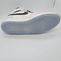 Sneakers, White Pink Colorway, Lace Up Design, Casual Gift for Sneaker Fans