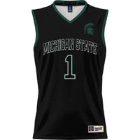 #1 Michigan State Spartans Lightweight Basketball Jersey - Black