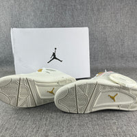 Sneakers, White Gold Colorway, Lace Up Design, Casual Gift for Sneaker Fans