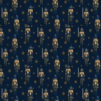 Navy Blue Holiday Gift Wrap, Nutcracker Christmas Wrapping Paper, Festive Xmas Ballet Wrapping Paper, Traditional Winter Holiday Gift Wrap