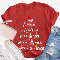 Humorous Science Math Holiday Shirt, Geometry Math Teacher Christmas T-Shirt, Pi Tree Graphic Tee, STEM Educator Xmas Season Present
