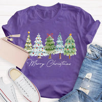 Festive Christmas Tree Shirt, Merry Christmas Tree T-Shirt, Retro Holiday Graphic Tee, Winter Xmas Pullover Tee, Christmas Present