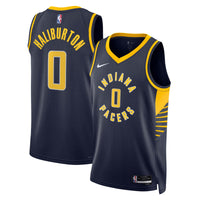 Indiana Pacers Icon Edition Swingman Jersey - Navy - Tyrese Haliburton