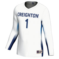 #1 Creighton Bluejays Lightweight Volleyball Jersey - White