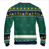 Humorous Cat Dad Christmas Sweater, A Man and His Cat Ugly Sweater, Adorable Cat Lover Holiday Sweatshirt, Xmas Pet Pullover, Winter Crewneck