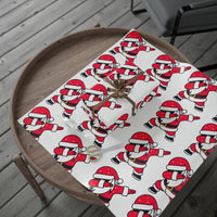 Humorous Christmas Santa Gift Wrap, Dabbing Santa Wrapping Paper, Hip Hop Holiday Paper Roll, Festive Kids Present Wrap, Holiday Gift Wrap