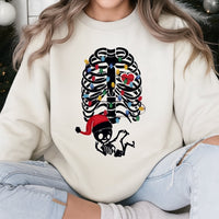 Maternity Holiday Sweatshirt, Skeleton Baby Christmas Sweatshirt, Adorable Pregnancy Xmas Sweatshirt, Expectant Mom Crewneck, New Mom Present