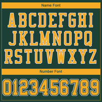 Custom Football Jersey - Green Gold-White Mesh Authentic